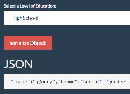 Jquery Serialize Form To Object