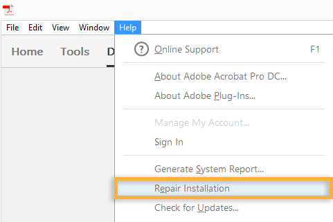 Adobe Acrobat Reader Dc Support